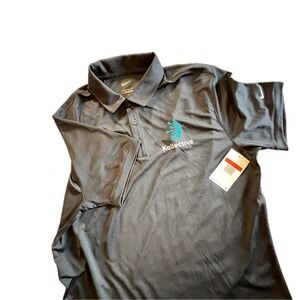 Nike Kollective Black Short Sleeve Polo Shirt Men's Size LARGE Dri-FIT NWT NEW